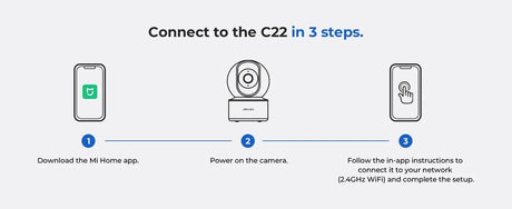IMILAB C22 Indoor Baby Monitor AI Detection 360 PTZ Night Vision Xiaomi Home App - stepyours.com