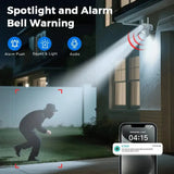BESDER 8MP WiFi PTZ Outdoor Camera - With AI Human Detection Dual Screens - stepyours.com