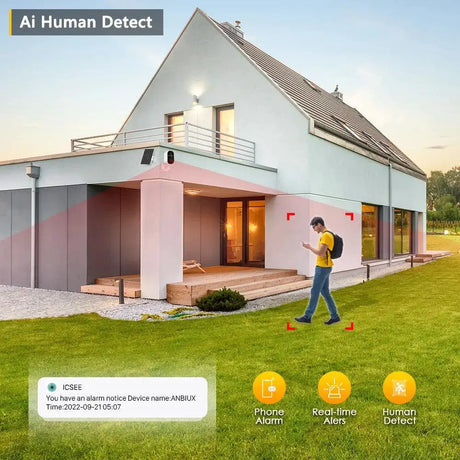 Solar-Powered WiFi Security Camera With Two-Way Audio