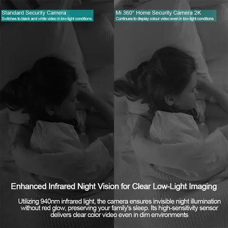 Xiaomi Home Security PTZ 2K Camera Color Night Vision AI Detection Hooks - stepyours.com