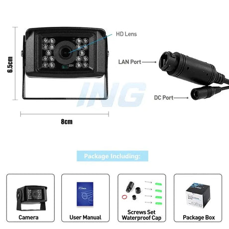 4K 8MP POE Outdoor Security Camera With Night Vision IP66 Weatherproof Bullet - stepyours.com