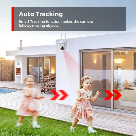 Smart 4MP Wireless Outdoor PTZ Camera With AI Auto Tracking Night Vision - stepyours.com