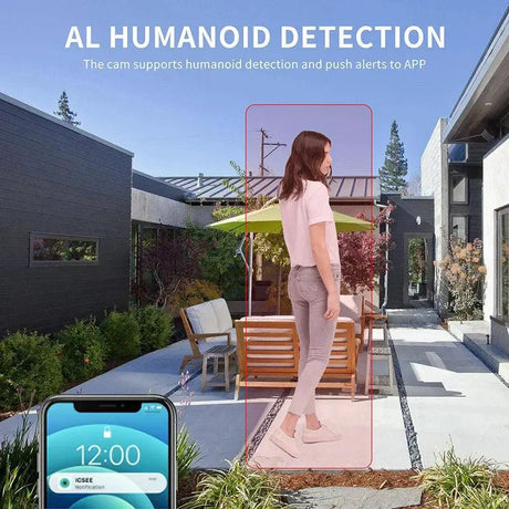 4K Dual Lens PTZ WiFi Outdoor Security Camera Night Vision