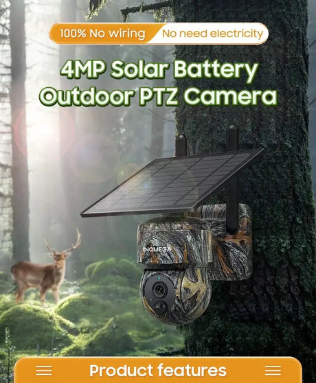 INQMEGA Solar 4G Outdoor Security Camera With Solar Panel