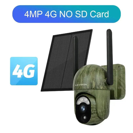 Solar Security Master LS Vision 4MP Wireless Outdoor Camera IP66 Waterproof 4G - stepyours.com