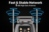 IP Camera 6K 9MP WiFi Outdoor Camera - 3 Lens Dual Screen PTZ With 8x Zoom - stepyours.com