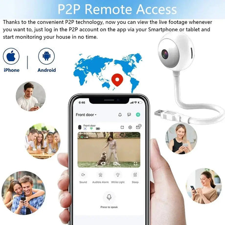 Overscam 5MP Mini WiFi Camera - AI Auto - Tracking Indoor Outdoor Surveillance - stepyours.com