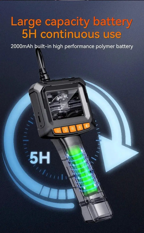 Industrial Endoscope Camera 2.4 Inch IPS LCD 1080P IP67 Waterproof Borescope - stepyours.com