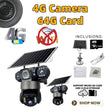 2 Pack Outdoor Security Camera System - 15MP Triple Lens 4G Solar Auto Tracking - stepyours.com