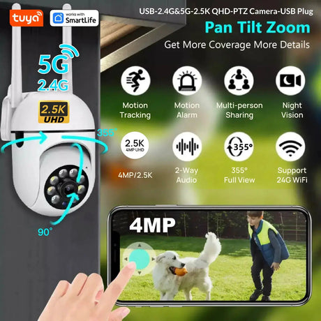 Tuya 4MP Indoor WiFi Camera Two Way Audio and Motion Alerts Plus - stepyours.com