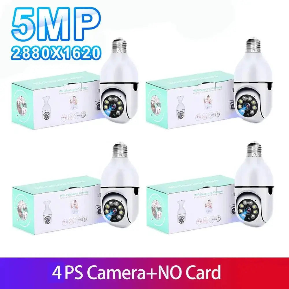 5G Smart Bulb Camera For Home Security With Detection