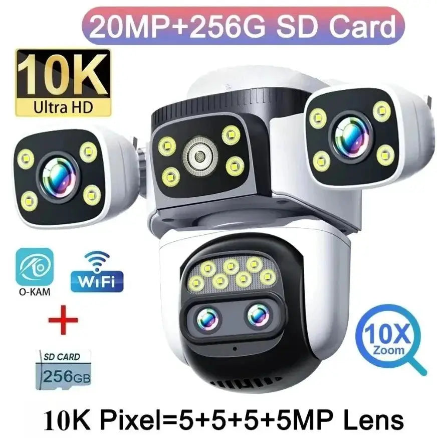 DIFANG 20MP Outdoor Security Camera With 10x Zoom And Auto Tracking - stepyours.com