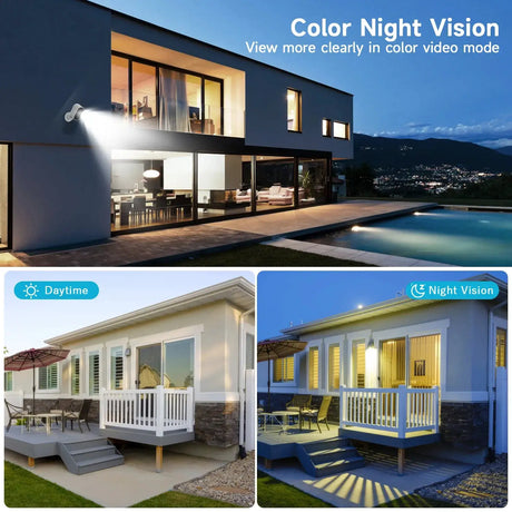 4MP WiFi IP Camera Rechargeable Battery Outdoor Security Camera Night Vision - stepyours.com