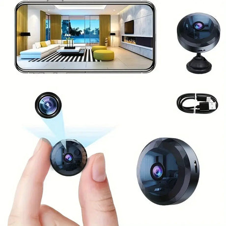 Wireless Mini WiFi Security Camera Night Vision Motion Detection And App Control by stepyours.com