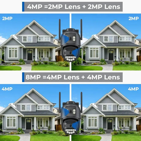 ANBIUX 8MP Dual Lens PTZ IP Camera with AI Humanoid Detection - stepyours.com