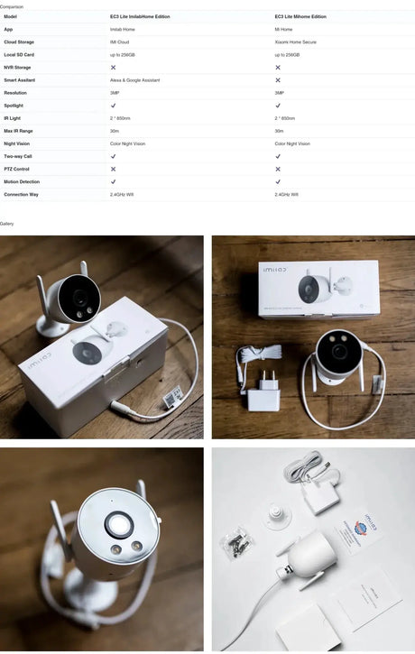 IMILAB EC3 Lite Outdoor Security Camera - 2K HD Color Night Vision - stepyours.com