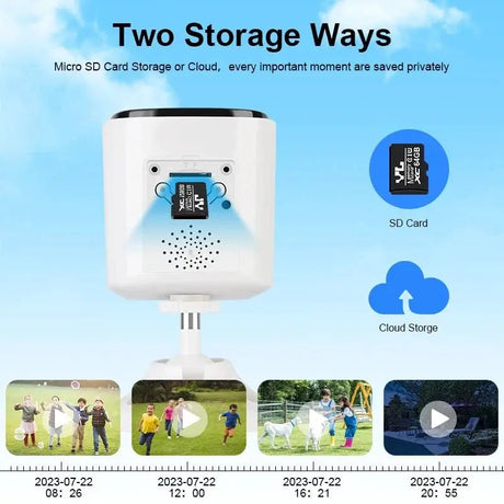Vstarcam CB54 TZ 2K Solar Wireless Battery Security Camera With PIR Motion Alarm - stepyours.com