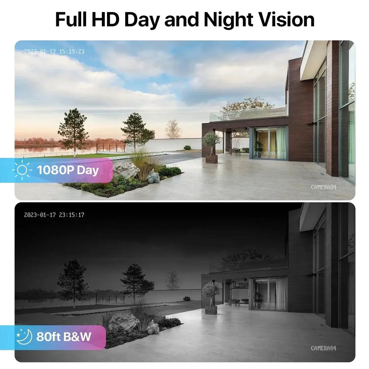ZOSI Outdoor Surveillance Kit Crystal Clear Day Night Vision