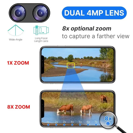 Hiseeu 4K 8MP PTZ WiFi IP Camera With 8X Zoom Night Vision And Smart Detection - stepyours.com
