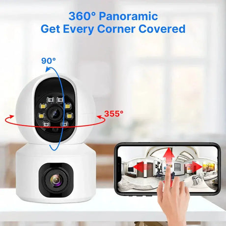 Hiseeu 2K PTZ Dome Camera Smart Home Security System