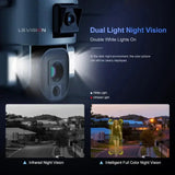 Solar Security Camera Dual Lens Tech Outdoor Surveillance