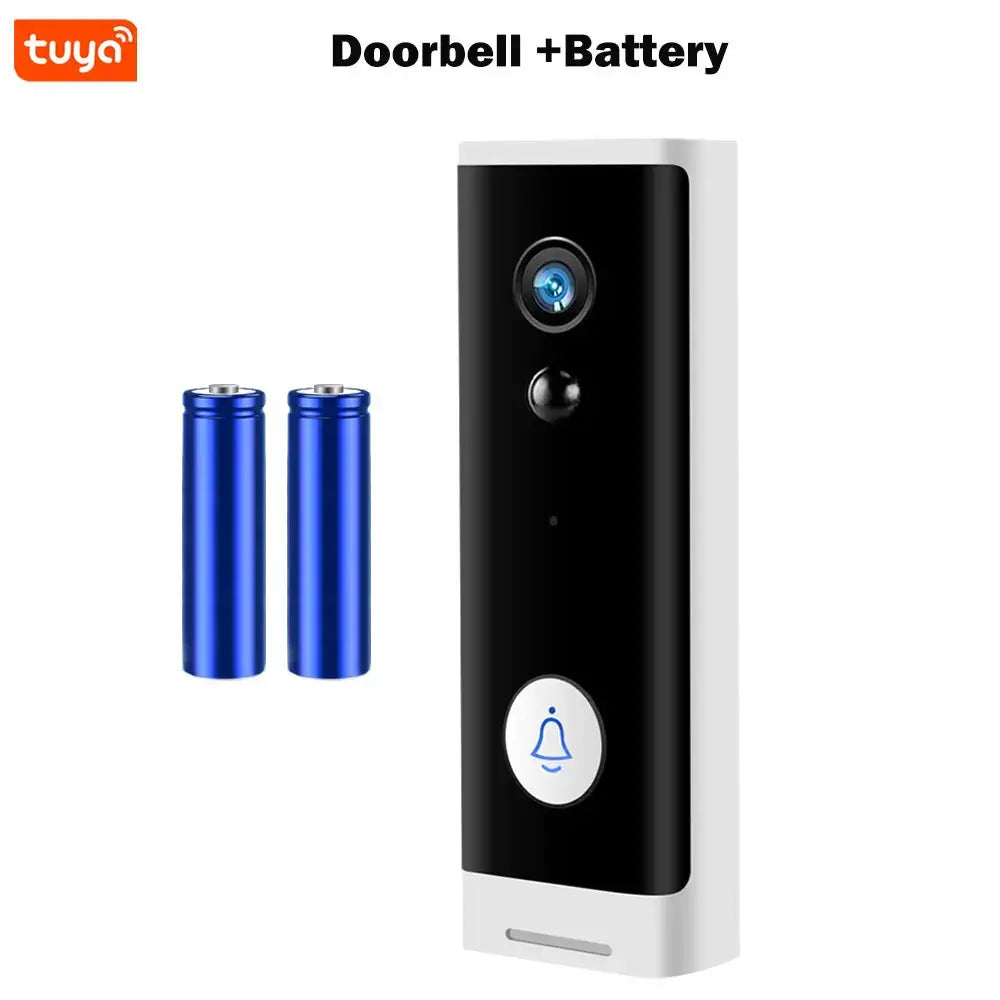 Tuya WIFI Doorbell 1080P Wireless Security Camera DC AC Battery Powered Smart Home Monitor With Alexa Google Door bell Camera by stepyours.com
