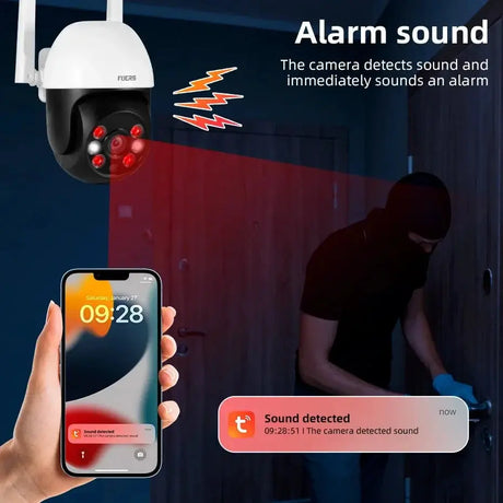 Fuers 8MP Outdoor IP Camera - Auto - Tracking and Tuya Smart Life Compatible - stepyours.com
