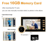 New 4.3 Inch Peephole 140° Smart Video Doorbells Door Viewer Camera Security Monitor 1080P HD Visual Doorbell by stepyours.com