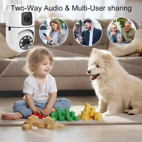 OK - A2 - EU PTZ WiFi Camera With Auto Tracking AI Detection Full Color Night Vision - stepyours.com