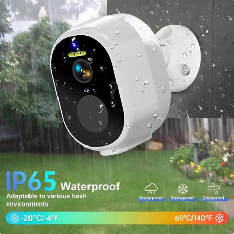 Never Miss A Moment Solar Powered 4MP Battery Spotlight Camera 2K Outdoor Tuya - stepyours.com