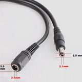 Security Camera Power Extension Cable 16.5ft Male to Female
