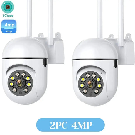 Smart 4MP Wireless Outdoor PTZ Camera With AI Auto Tracking Night Vision - stepyours.com