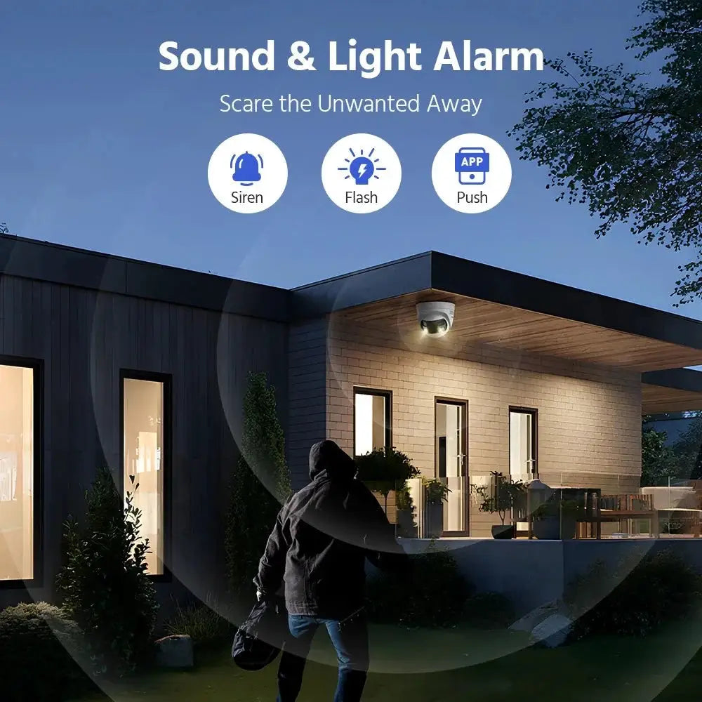 Annke 8MP Dual Lens IP PoE Security Camera Human Detection And Two Way Audio - stepyours.com