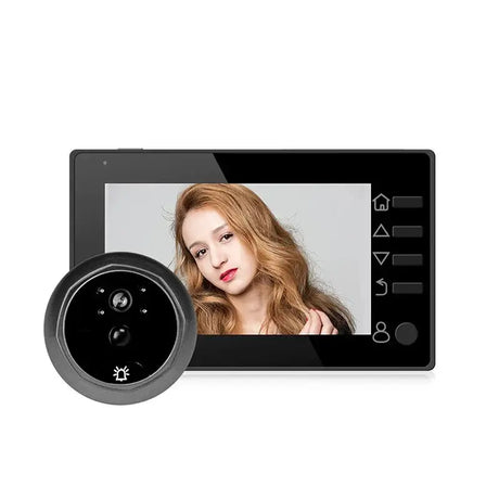 4.3 Inch HD Display Visual Peephole Video Doorbell 145 Degree Angel 1 Megapixel Camera PIR Motion Detection Night Vision Cat Eye by stepyours.com