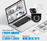 8MP 4K PTZ WiFi Outdoor Camera - Dual Lens AI Tracking for Enhanced Security - stepyours.com