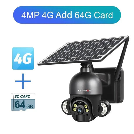 Solar Security Camera Outdoor Surveillance With WiFi Power