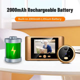 2.8" LCD Screen IR Night vison PIR Motion Detection Digital Electronic Viewer Bell Door Peephole HD Camera Photo Video Recording by stepyours.com