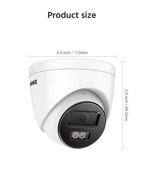 ANNKE 12MP Outdoor Dual Light PoE Security Camera IP67 Night Vision C1200 - stepyours.com