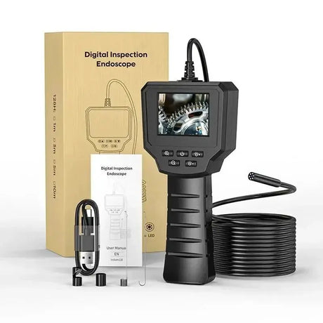 Industrial Endoscope Camera 2.4 Inch IPS LCD 1080P IP67 Waterproof Borescope - stepyours.com