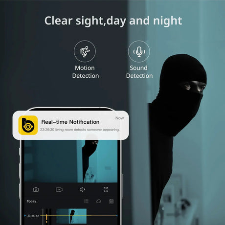 BoyKeep 3MP Dual Band WiFi Indoor Home Security Camera K10 Motion Detection - stepyours.com