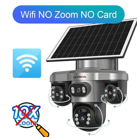 LS Vision 20MP Solar WiFi Surveillance Camera V380 Pro 10X Optical Zoom Outdoor - stepyours.com