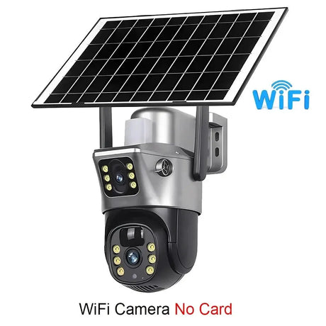 V380 Pro Solar Security Camera - Dual Lenses 8MP 4K PIR Night Vision Outdoor - stepyours.com