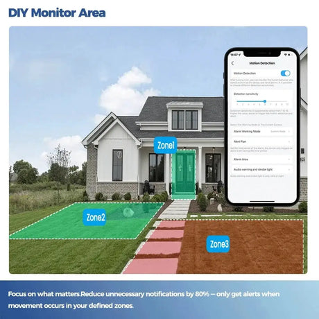 Alevio 2.5K Outdoor Solar Camera Wireless AI Security With Night Vision Hooks - stepyours.com
