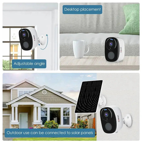 LS Vision Solar Powered Outdoor Security Camera Pro