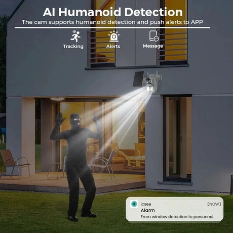 Solar IP Camera Dual Lens PTZ WiFi Outdoor Security Camera 8MP Solar Powered - stepyours.com