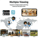 Outdoor WiFi PTZ CCTV Camera With 5X Zoom Four Lens Night Vision - stepyours.com