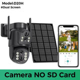8MP 4K Solar WiFi Outdoor Camera Built In Battery Dual Lens 2K Surveillance - stepyours.com