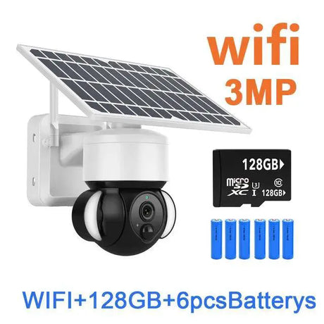 Solar Powered Outdoor Wireless Security Camera Weatherproof