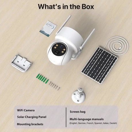 WiFi PTZ Solar Outdoor Camera 3MP 355 Pan 90 Tilt With iCsee App - stepyours.com