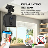 5MP Mini Camera 4G IP CCTV Two Way Audio 3000mAh Battery 64GB Night Vision - stepyours.com